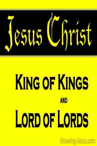 Revelation 19:16 King Of Kings And Lords Of Lords (yellow) 